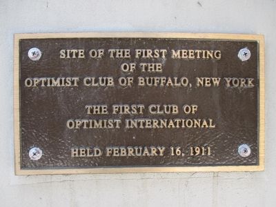 Site of the First Meeting of the Optimist Club Marker image. Click for full size.