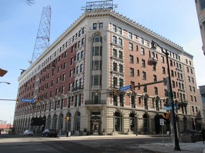 Hotel Lafayette & Marker. Click for full size. Hotel Lafayette & Marker image. Click for full size.
