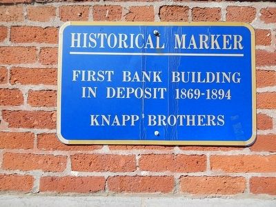 First Bank Building In Deposit Marker image. Click for full size.