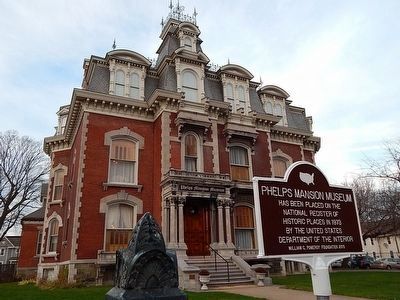 Phelps Mansion Museum Marker. Click for full size. Phelps Mansion Museum Marker image. Click for full size.