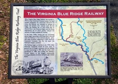The Virginia Blue Ridge Railway Marker image. Click for full size.