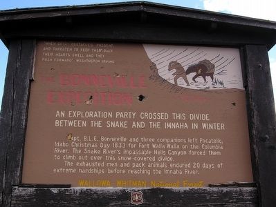 The Bonneville Expedition Marker. Click for full size. The Bonneville Expedition Marker image. Click for full size.