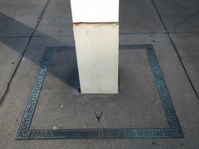The base of The Alaska Packers Marker. Click for full size. The base of The Alaska Packers Marker image. Click for full size.