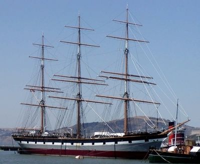 The <i>Balclutha</i> docked in San Francisco image. Click for full size.