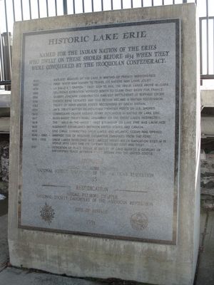 Historic Lake Erie Marker image. Click for full size.