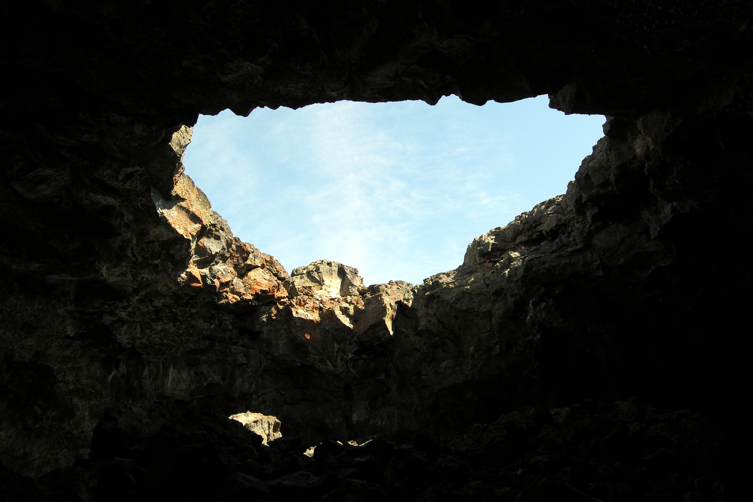 Opening in Cave Roof