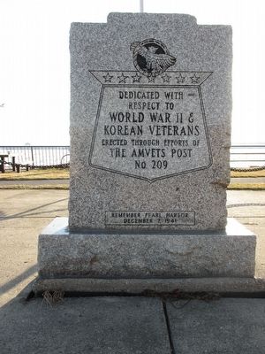 AMVETS WWII / Korea Memorial. Click for full size. AMVETS WWII / Korea Memorial image. Click for full size.