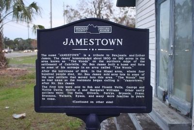 Jamestown Marker Side 1 image. Click for full size.