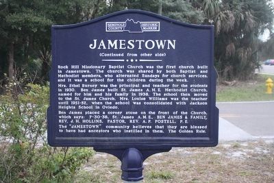 Jamestown Marker Side 2 image. Click for full size.
