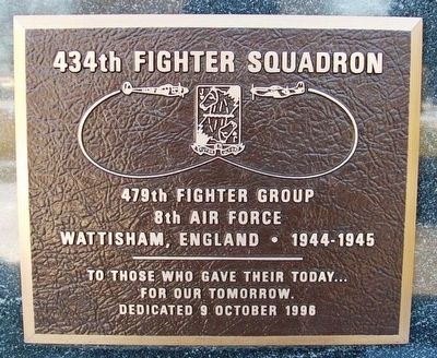 434th Fighter Squadron Marker image. Click for full size.