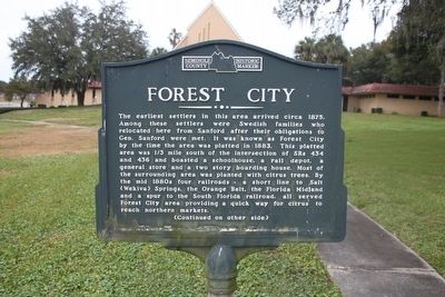 Forest City Marker. Click for full size. Forest City Marker image. Click for full size.