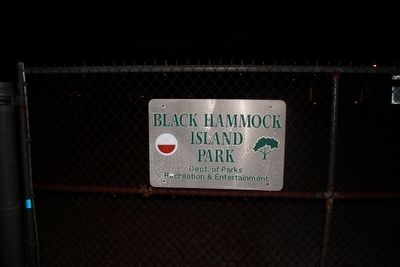 Black Hammock island Park entrance image. Click for full size.
