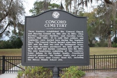 Concord Cemetery Marker image. Click for full size.