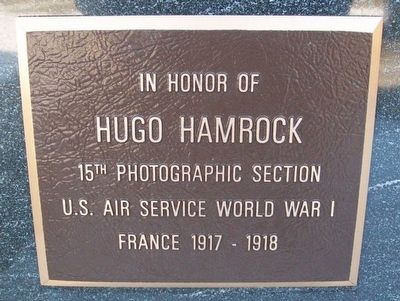 Hugo Hamrock Marker image. Click for full size.