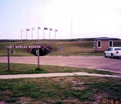Fort Morgan Museum-Entrance from the parking lot image. Click for full size.