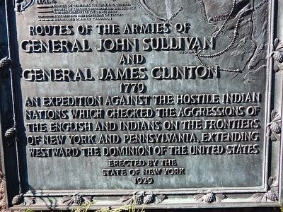 Routes of the Armies of General John Sullivan and General James Clinton Marker image. Click for full size.