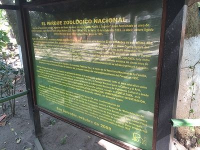 The National Zoo of El Salvador Marker image. Click for full size.