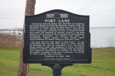 Fort Lane Marker image. Click for full size.