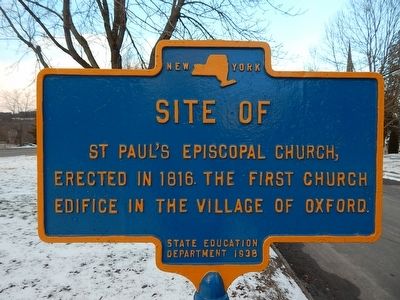 Site of St. Paul's Episcopal Church Marker. Click for full size. Site of St. Paul's Episcopal Church Marker image. Click for full size.