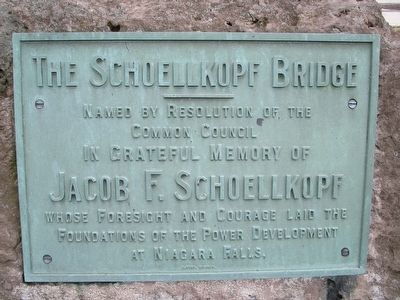 Schoelkopf Bridge Dedication Plaque image. Click for full size.
