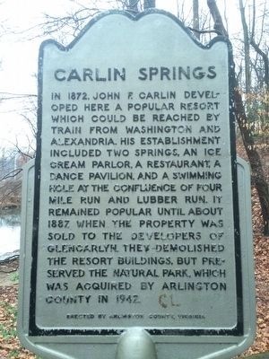 Carlin Springs Marker image. Click for full size.