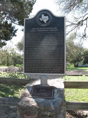 Camp Ben McCulloch No. 946 United Confederate Veterans Marker image. Click for full size.
