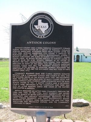 Antioch Colony Marker image. Click for full size.