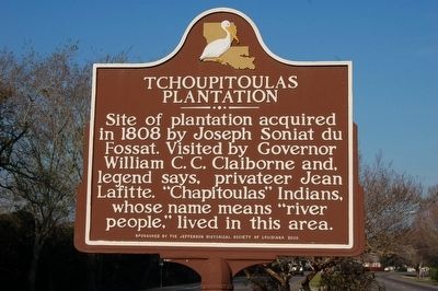 Tchopitoulas Plantation Marker image. Click for full size.