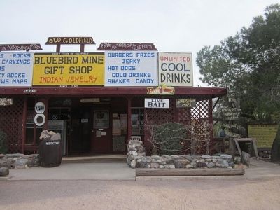 Bluebird Mine and Gift Shop Marker. Click for full size. Bluebird Mine and Gift Shop Marker image. Click for full size.