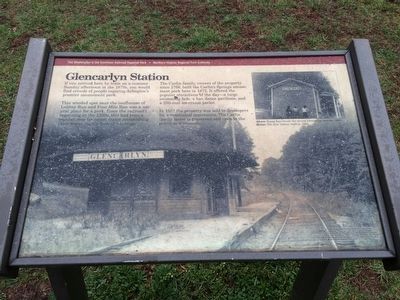Glencarlyn Station Marker. Click for full size. Glencarlyn Station Marker image. Click for full size.
