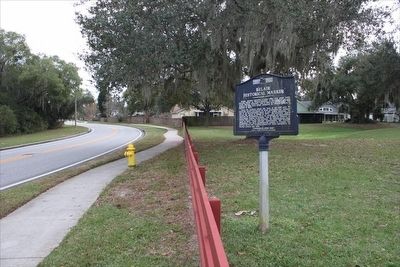 Belair Historical Marker Marker with playground in the background. image. Click for full size.