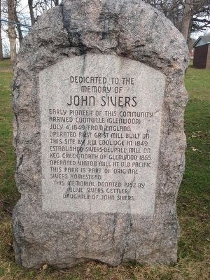 Dedicated to the Memory of John Sivers Marker image. Click for full size.