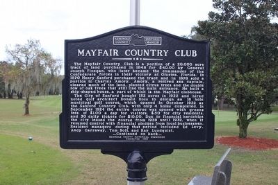 Mayfair Country Club Marker image. Click for full size.