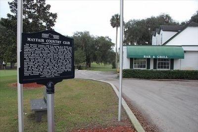 Mayfair Country Club Marker with country club building image. Click for full size.