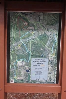 Seaton Creek Historic Preserve Trail Map image. Click for full size.