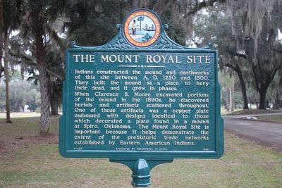 The Mount Royal Site Marker image. Click for full size.