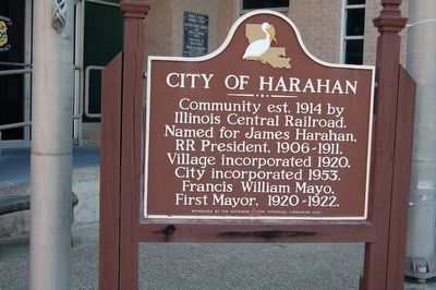 City Of Harahan Marker image. Click for full size.