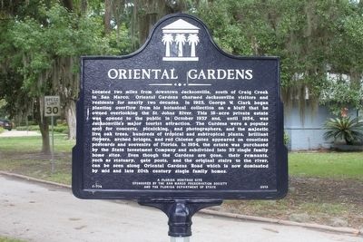 Oriental Gardens Marker image. Click for full size.