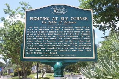 Fighting at Ely Corner-The Battle of Marianna Marker image. Click for full size.