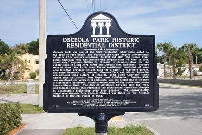 Osceola Park Historic Residential District Marker image. Click for full size.