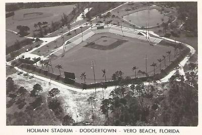 Dodgertown Postcard from the air image. Click for full size.