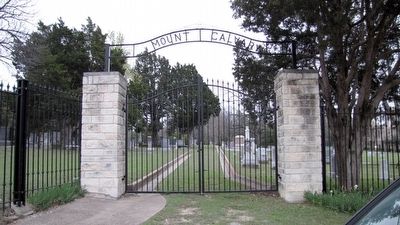 Mount Calvary Cemetery Gates image. Click for full size.