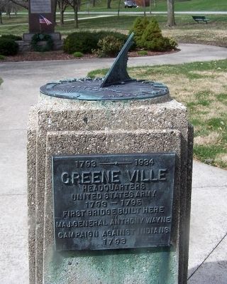 1793 -1934 Greene Ville Marker image. Click for full size.