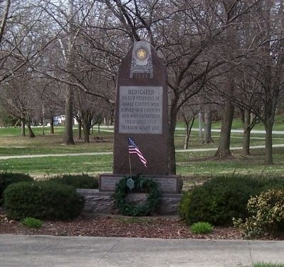 Gold Star Veterans Memorial Marker image. Click for full size.