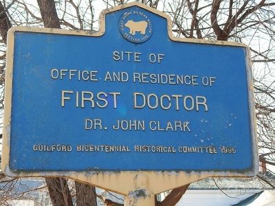 Site of Office and Residence Of First Doctor Marker. Click for full size. Site of Office and Residence Of First Doctor Marker image. Click for full size.