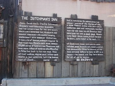 The Dutchman’s Inn Marker. Click for full size. The Dutchman’s Inn Marker image. Click for full size.