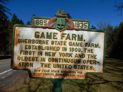 1885-1935 Game Farm Marker image. Click for full size.