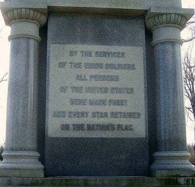 Darke County Civil War Monument (north side) image. Click for full size.