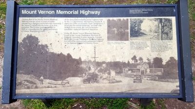 Mount Vernon Memorial Highway Marker image. Click for full size.