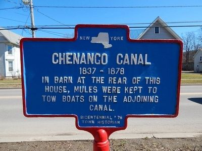 Chenango Canal Marker image. Click for full size.